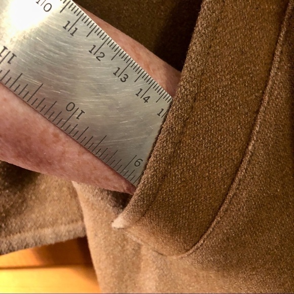 Vintage Wool Blend Trench Coat: Pecan Brown Belted Euro Style, Size Medium - Picture 16 of 16